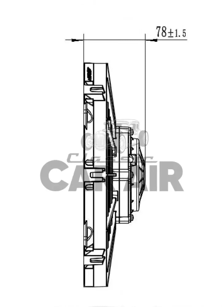11’’ (280mm) 12v 120watt Condenser Fan - 11’’ 12V 120W Condenser Fan
