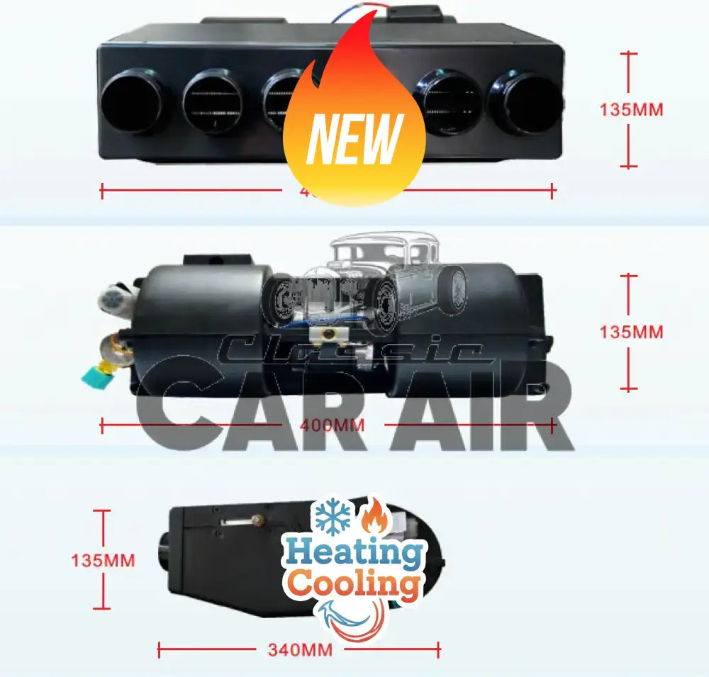 Heating & Electric Air Conditioner 6 Duct 401-6 Kit - 6 Duct 401-6 Electric AC/Heater KIT