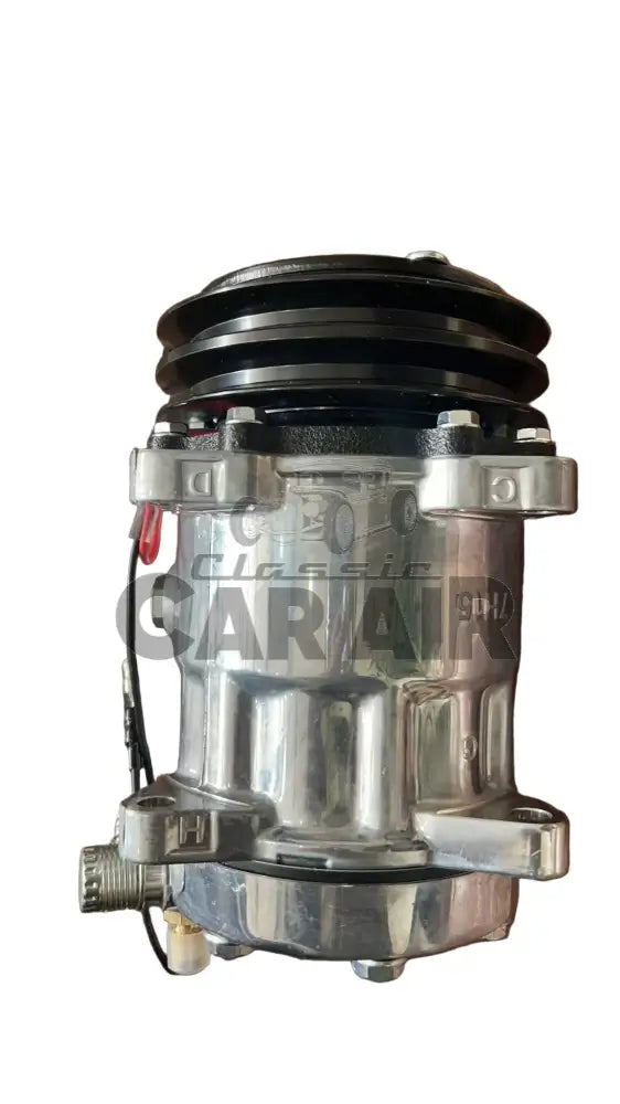 Mechanical AC compressor suit old school Holden and Chevy - left view