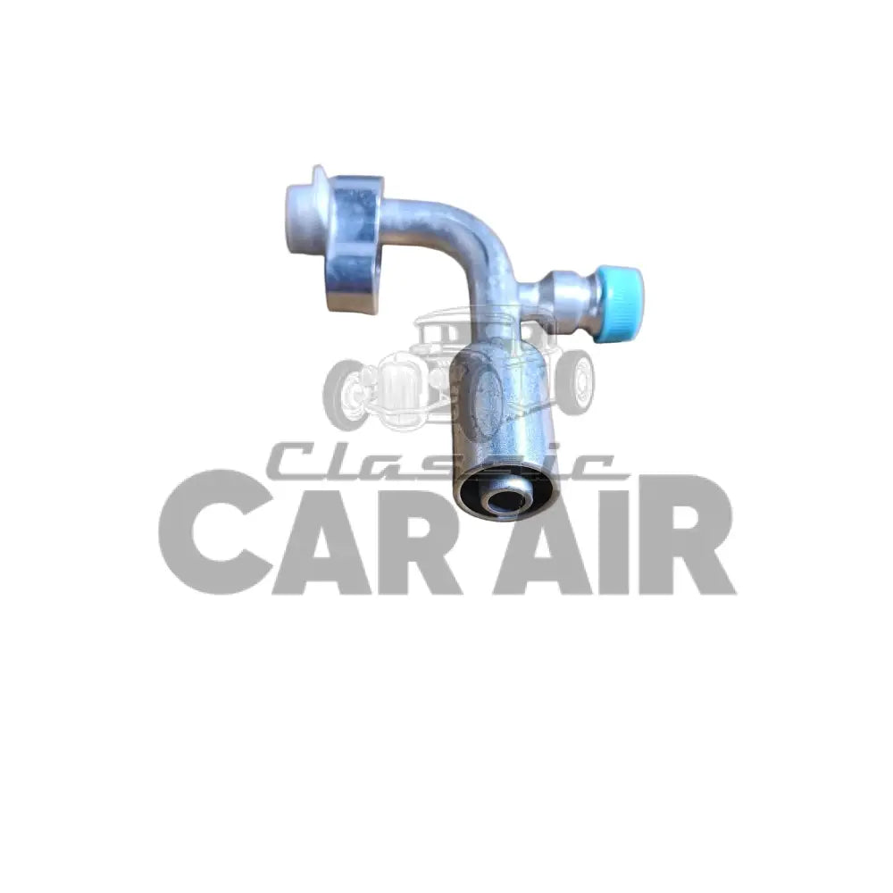 AC & Hose Fittings - Electric Compressor Right Angle Fittings (Pair) - AC Fittings