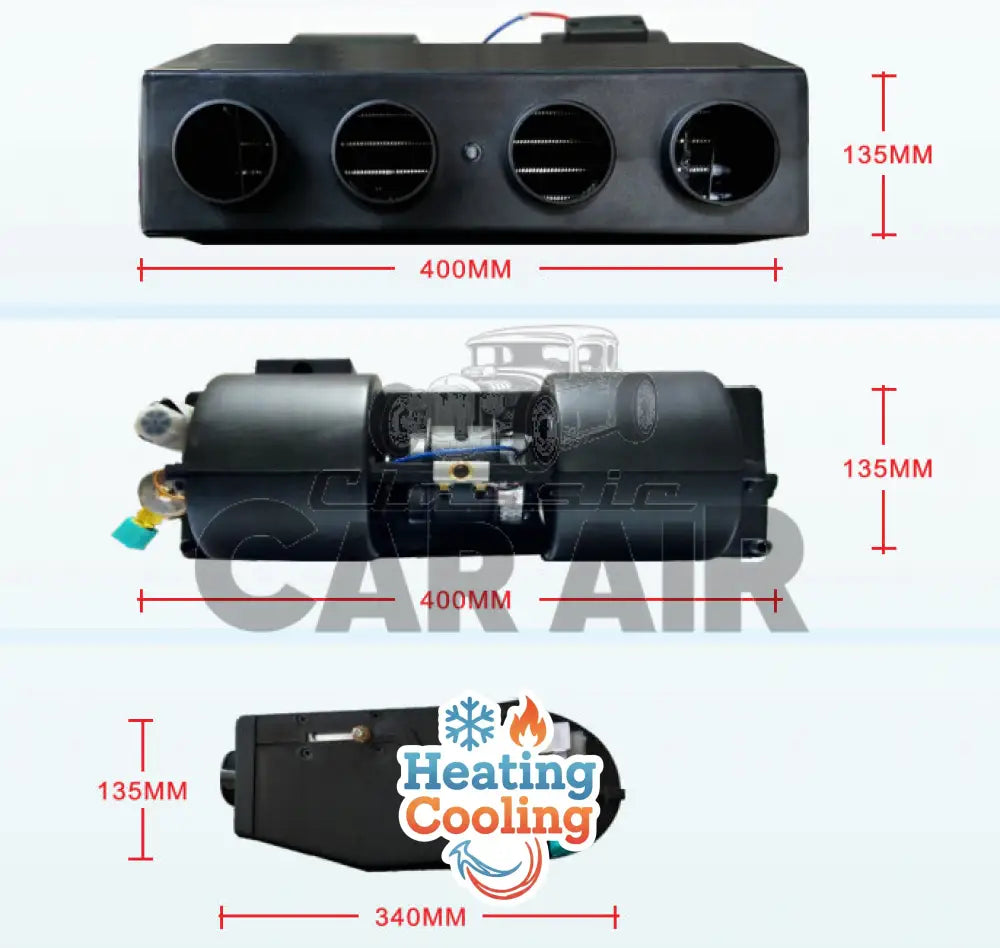 Base Model Electric AC kit - 4 Duct 400mm wide - Base Model Electric AC kits