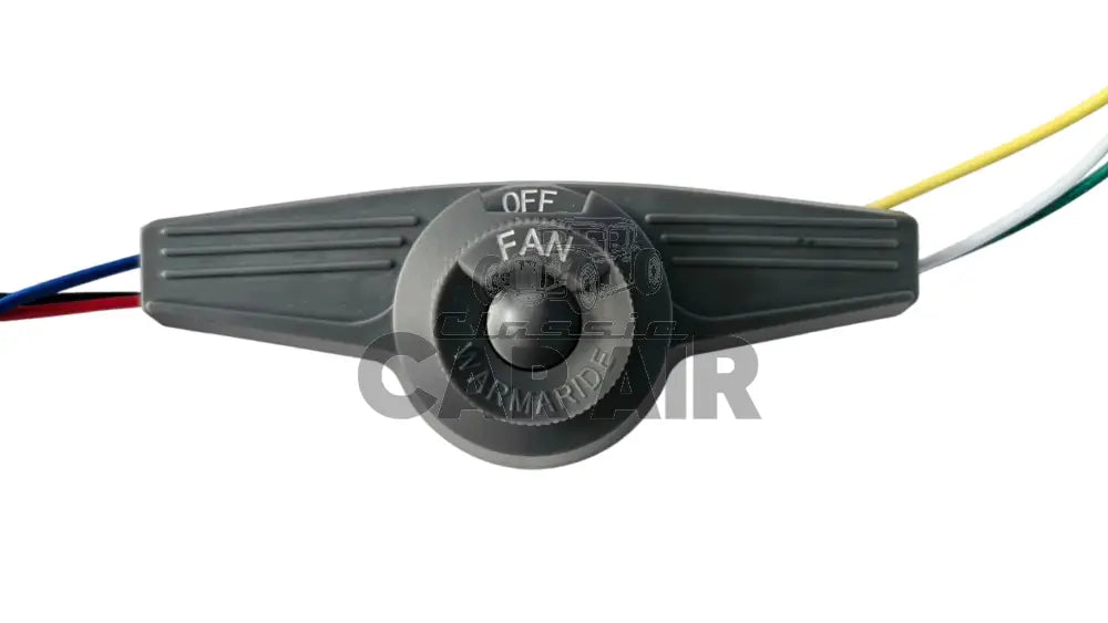 Fan switch with 'Off' and 'Fan' labels on a white background