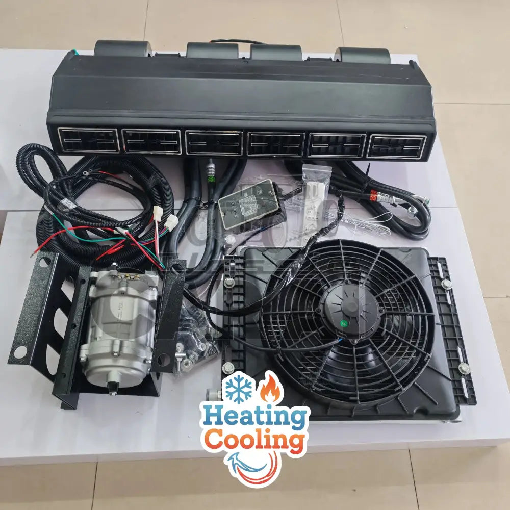 6 vent 12v heating and air conditioning kit