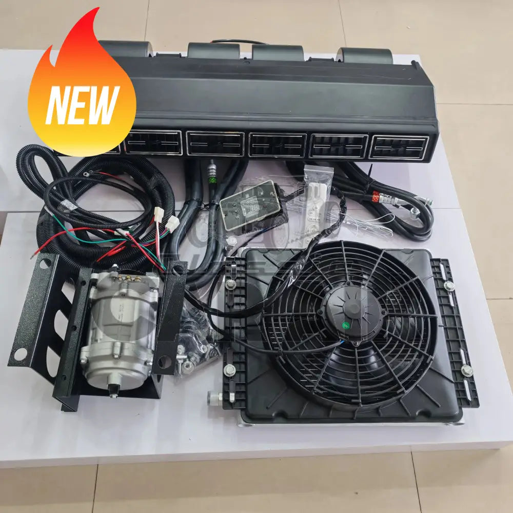 6 vent 12v heating and air conditioning kit